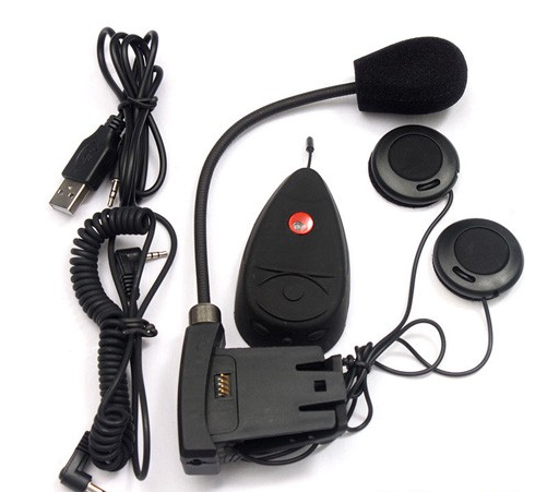 Handsfree Intercom Motorcycle Wireless Bluetooth Intercom MP3 FM Radio Helmet Headset Headphone